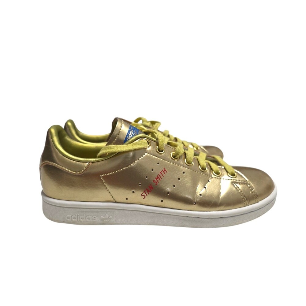 Adidas Originals Stan Smith Metallic Pack Sneakers Gold Mens Size 6 FW8063